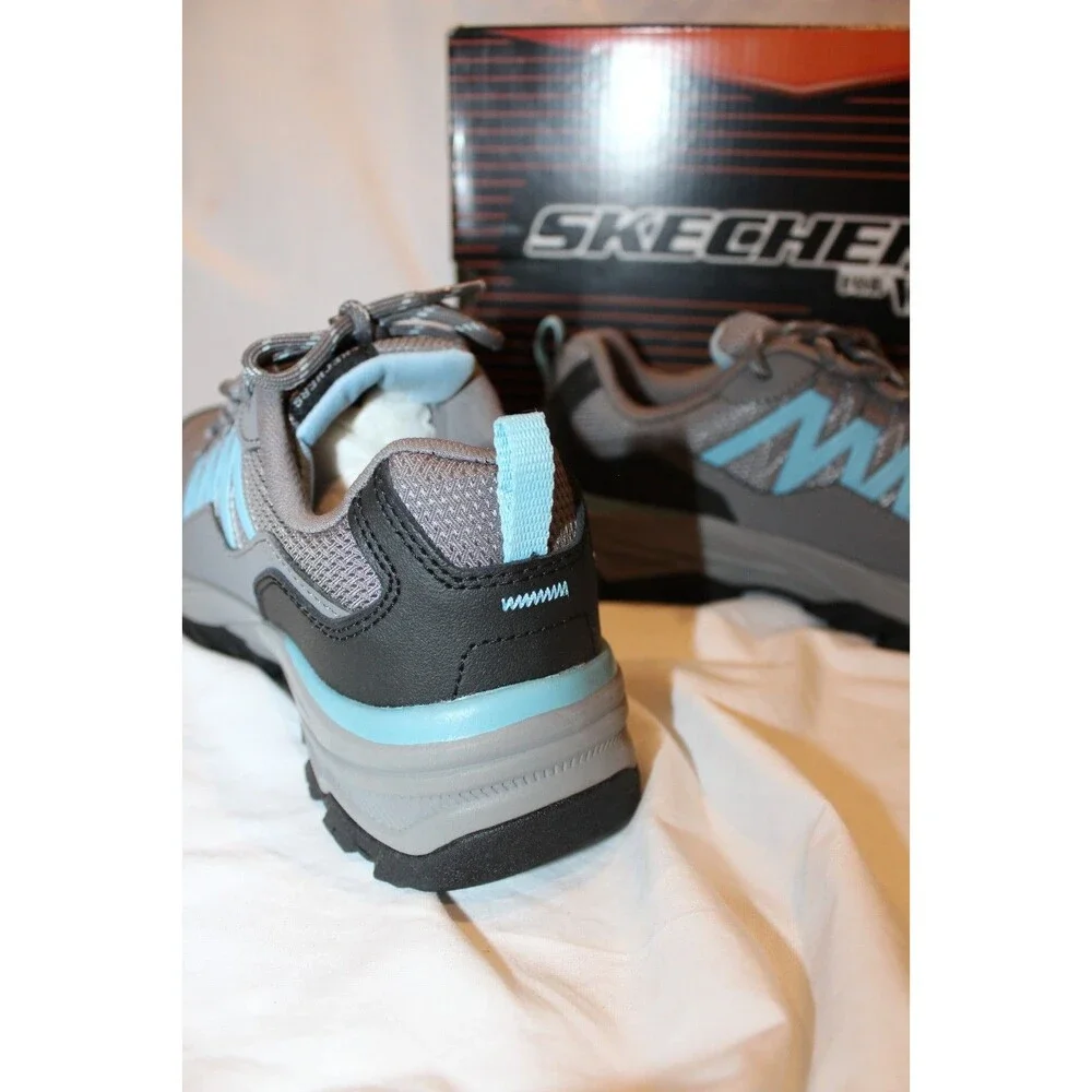 SKETCHERS WOMEN'S WORK FANZTER COMP TOE SNEAKERS NIB SZ 7 GRAY BLUE